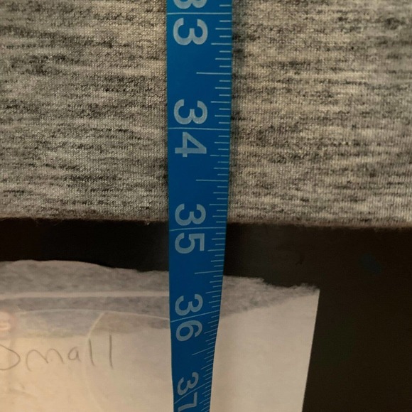 Athleta Dress Womens Sz S Mini Gray Heather Hooded Stretch Comfort Pockets - Picture 13 of 13